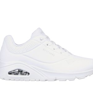 Zapatillas deportivas para mujer de la marca Skechers cod 8025 UNO STAND ON AIR, color blanco deportivas de mujer blanca, comprar deportivas,
