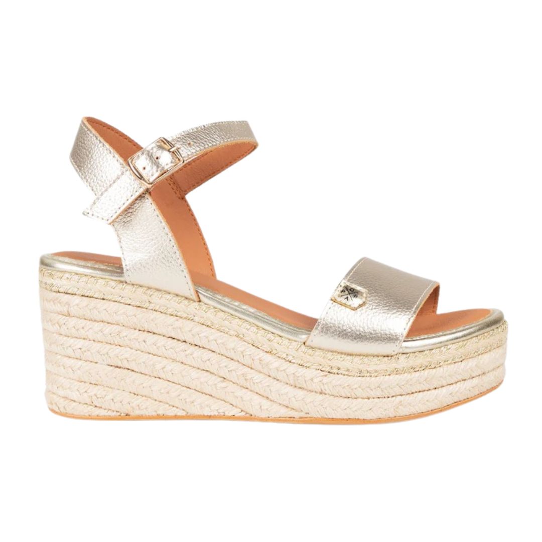 compra ya sandalias para mujer tipo cuña de la marca Popa cod 8131