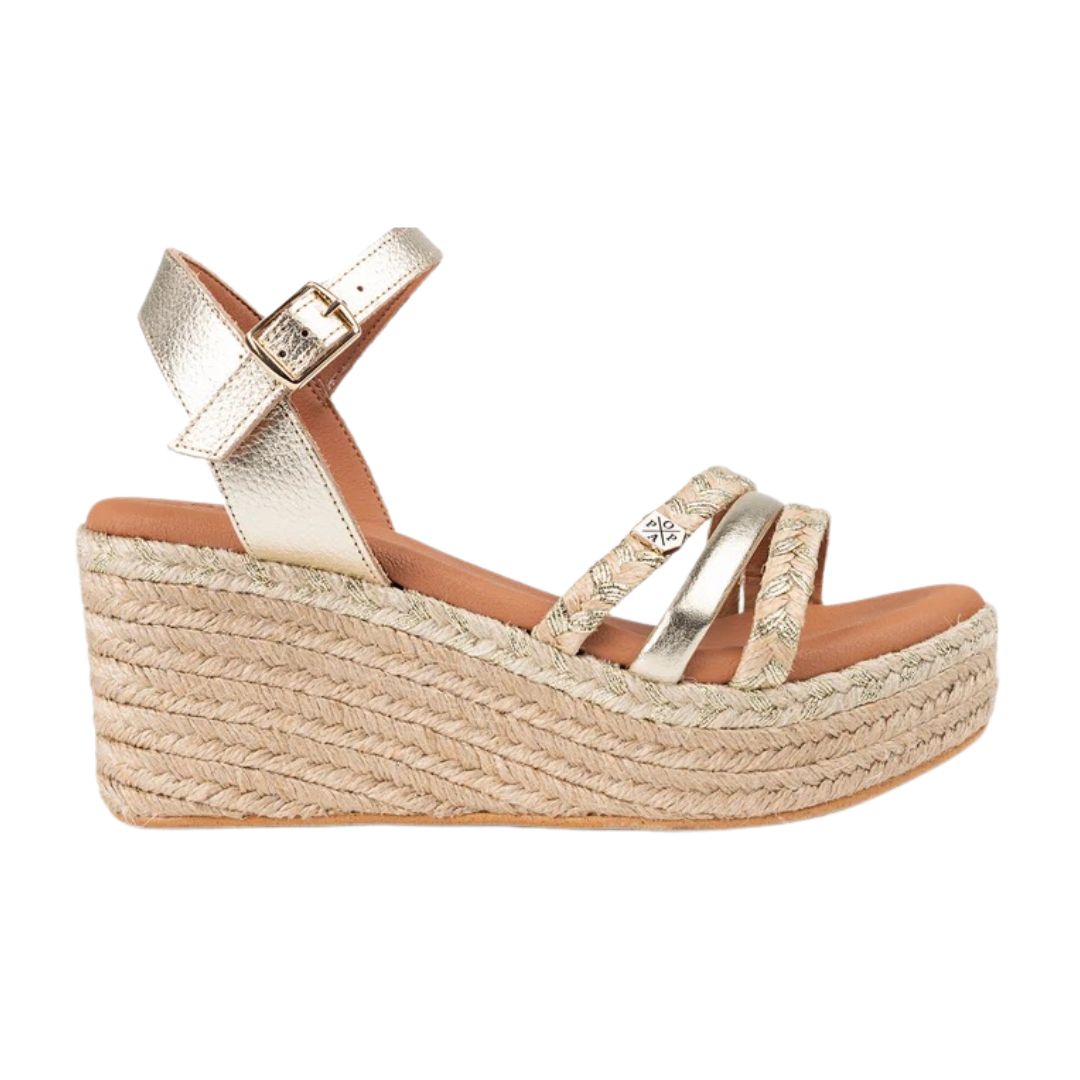 Las sandalias tipo cuña para mujer de la marca Popa cod 8132